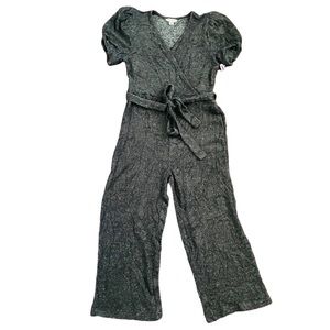 NEW NORDSTROM HABITUAL KIDS Girls Short Sleeve Jumpsuit Wrap Soft Knit Size 10